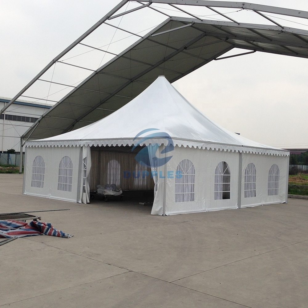 DPS 5x5m PVC outdoor waterproof aluminum PVC wall clear church window garden arabian pagoda events tent for trade show & event