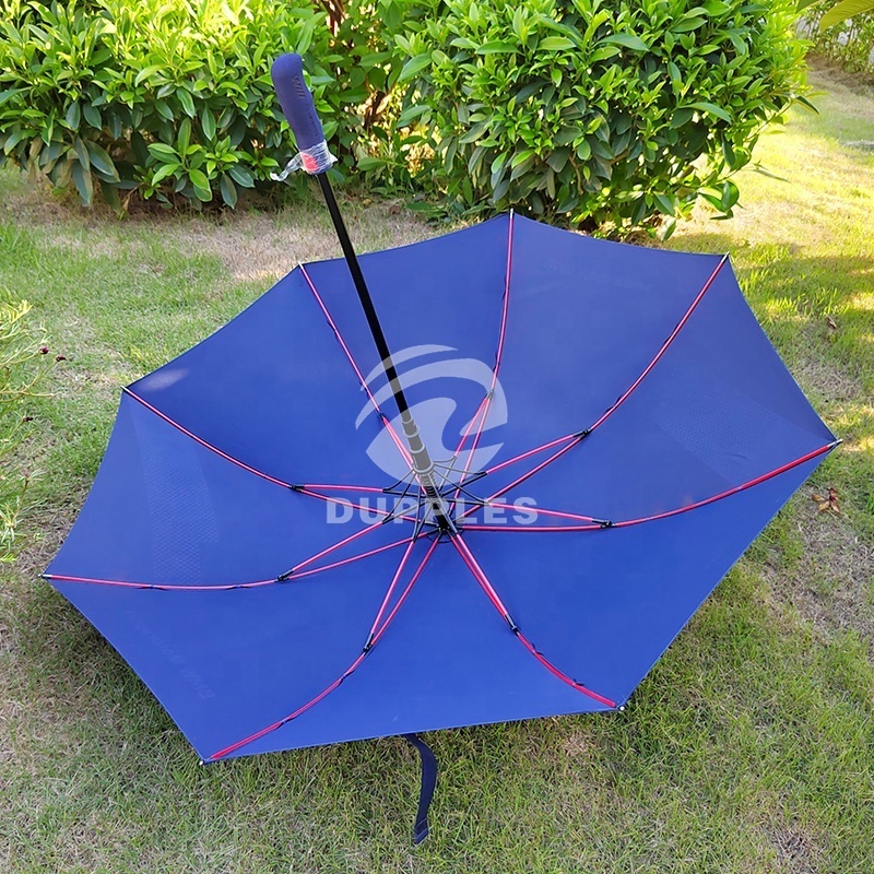 CSU005 Men's Business UV Golf Umbrella with Carbon Fiber Handle Sun Block and Rain Folding Feature Comes with Gift Box