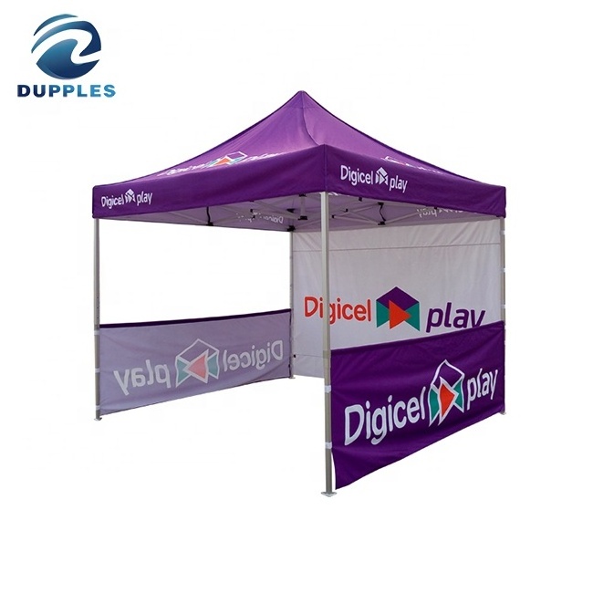 Commercial 10x10ft Canopy Tent Folding Instant Aluminum Custom Logo Printed Trade Show Tent