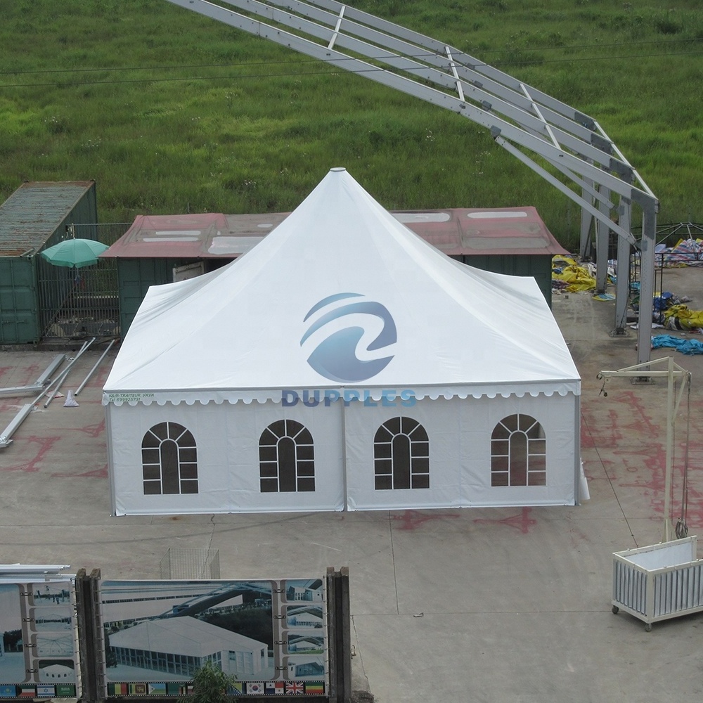 DPS 5x5m PVC outdoor waterproof aluminum PVC wall clear church window garden arabian pagoda events tent for trade show & event