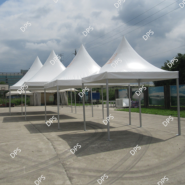 Customized Portable Outdoor Party Pagoda Gazebo White Aluminum Frame Canopy Tent