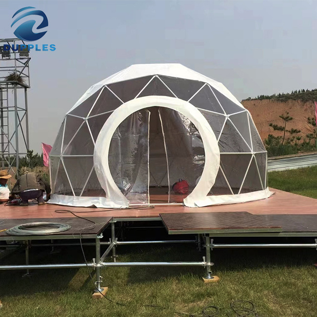 Luxury Outdoor Glamping Dome House Tent Hotel Geodesic Dome Tent With Bathroom