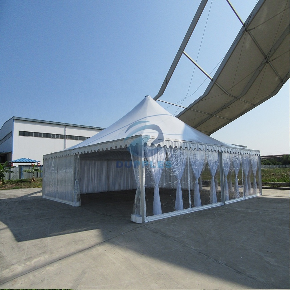 DPS 5x5m PVC outdoor waterproof aluminum PVC wall clear church window garden arabian pagoda events tent for trade show & event