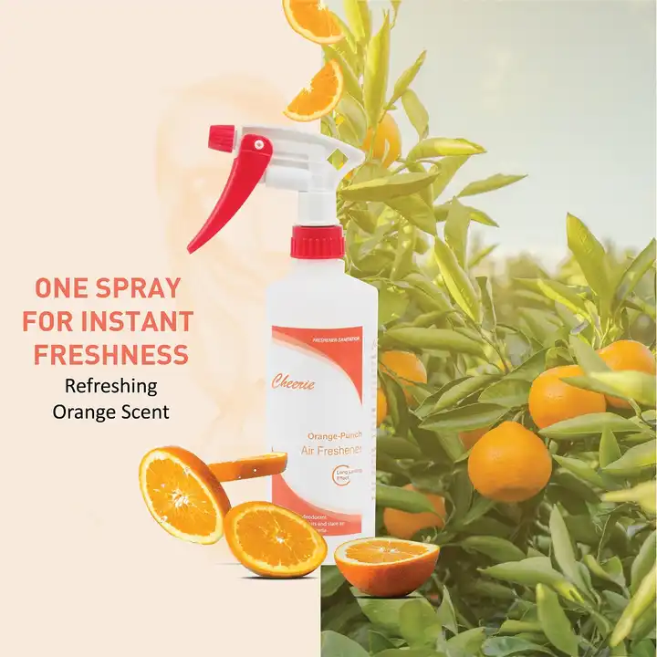 Top Fresh Citrus Orange 500ml Long Lasting Spray Punch Fragrance Air Deodorant Metered Aerosol custom air freshener