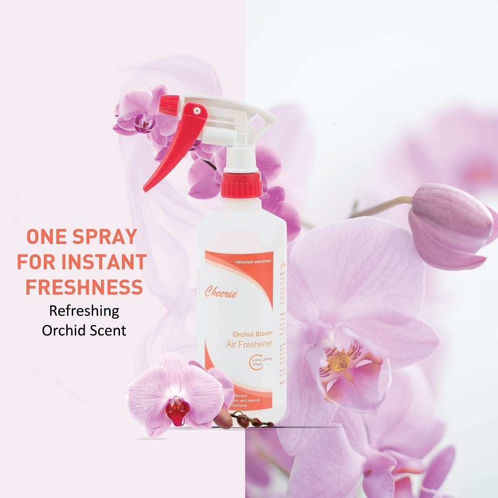 Best Price 500ml Orchid Bloom Fragrance Long Lasting Spray Air Deodorant Metered Aerosol Liquid Air Freshener