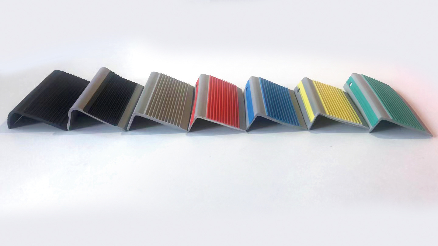 Flooring Accessories PVC Stair Nosing Building Material Skirting Anti Slip Vinyl Stair Nosing From Direct Supplier