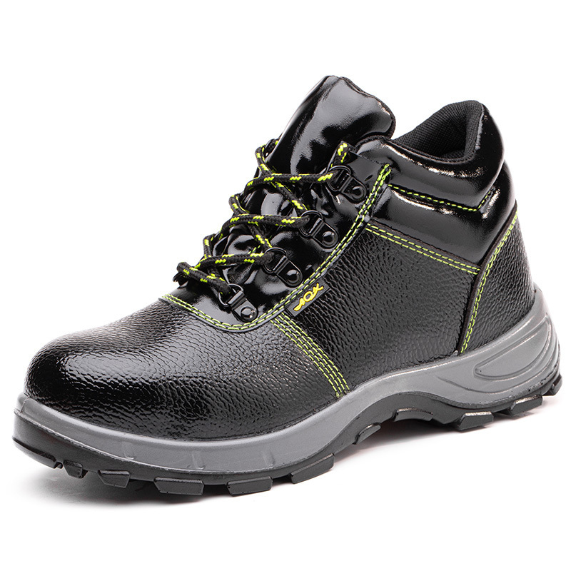 LIGHT BEARER Genuine Leather Construction Safety Shoes Boots For Men Work Cheap Price