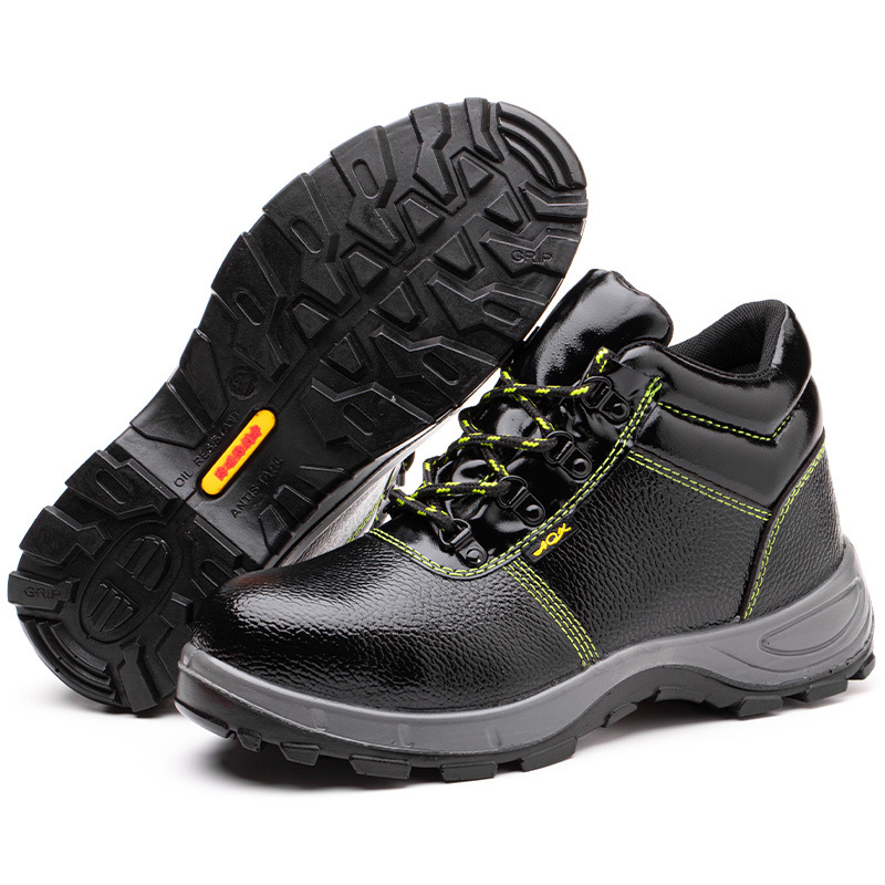 LIGHT BEARER Genuine Leather Construction Safety Shoes Boots For Men Work Cheap Price