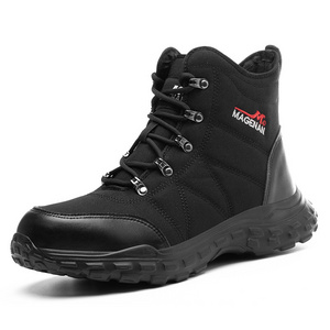 MGN 816 6" Lace To Toe Steel Tip Light Weight Safety Boots For Men Mining Industrial Construction Security Work Shoes