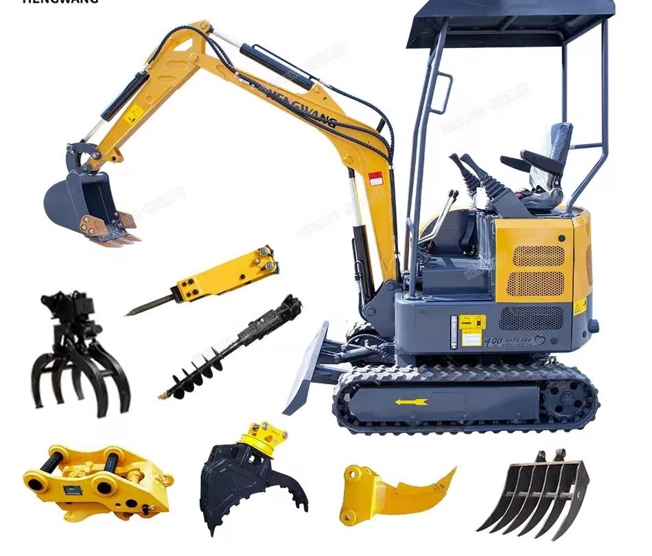 Durabler Best Price 0.8 Ton Mini Excavator Hydraulic Agricultural Digger For Sale Mini Excavator 1 Ton  Mini Bager Free Shipping