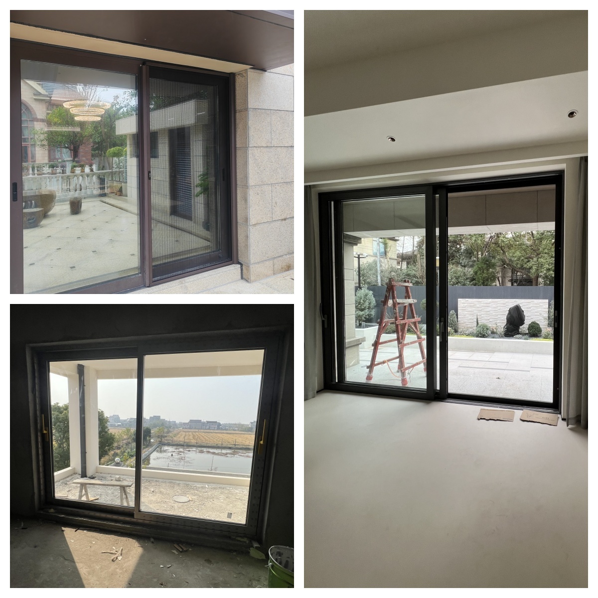 aluminium frame double glass exterior aluminum door aluminum profile for shower swing doorr for storefront