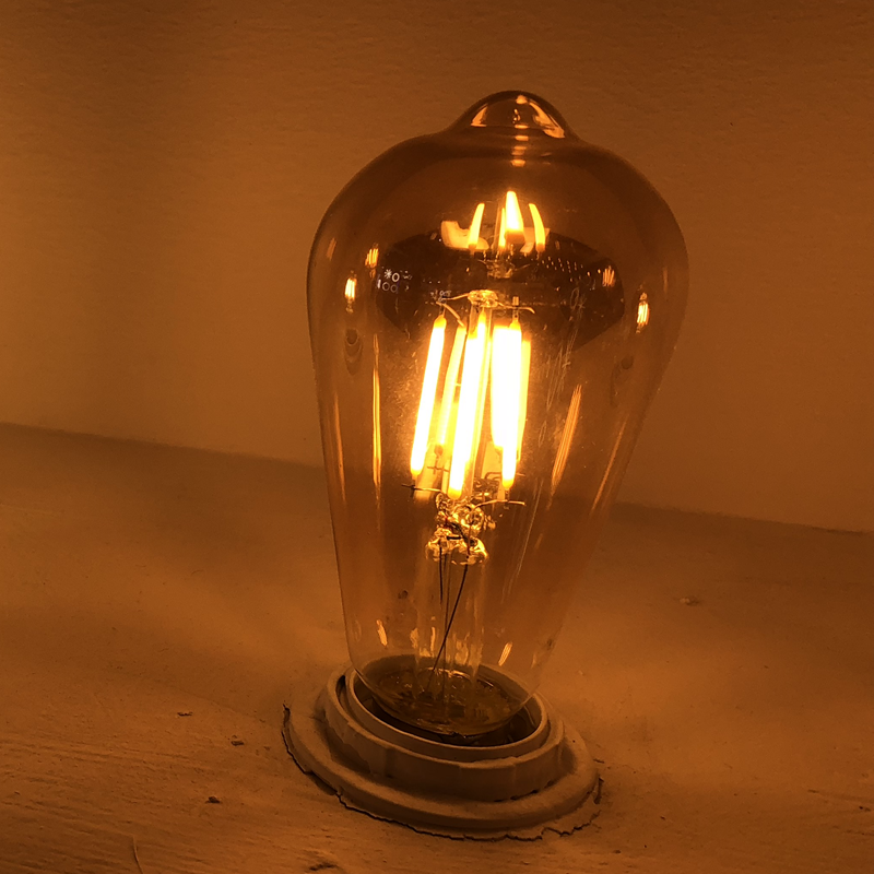 In Stock Loft Vintage Edison Bulbs LED Chandelier Rocky Light ST64 G45 A60 G95 C35 C37 Filament Bulb