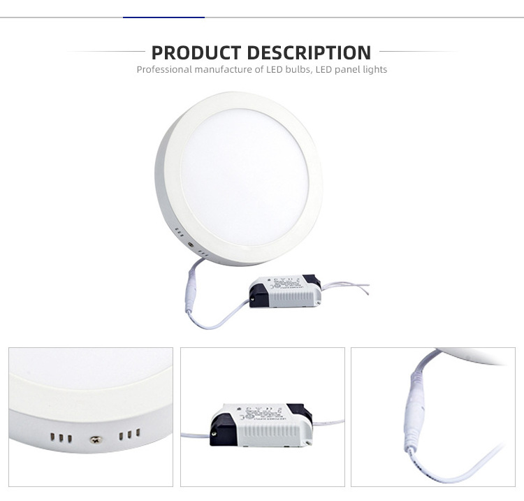 Low Price Modern 6W 12W 18W 24W Round Square Surface Mounted LED Ceiling Lamp Cover Fixture Aluminum LED Ceiling Light