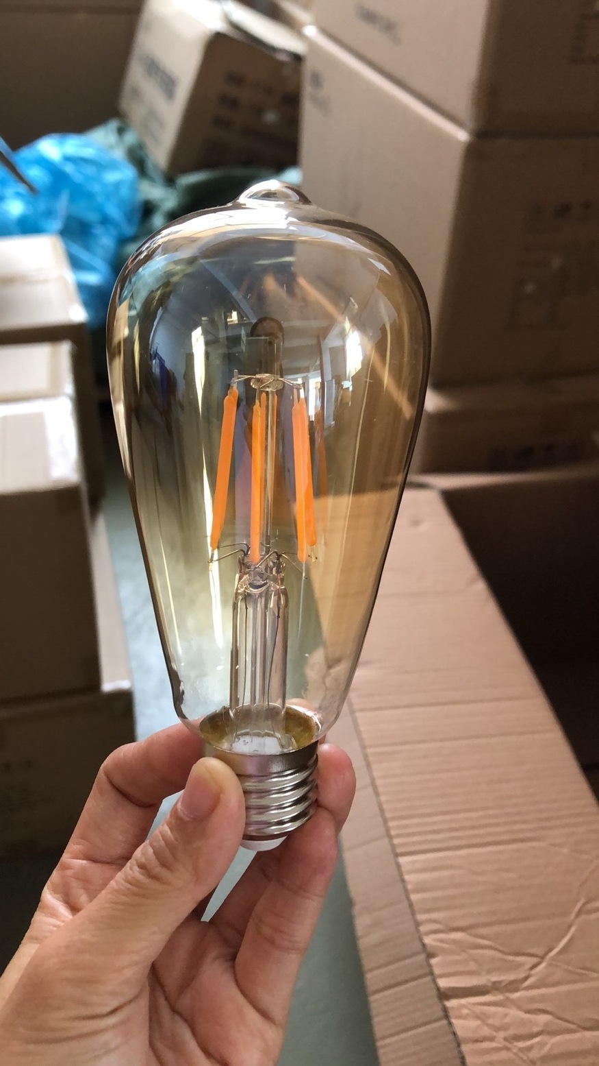 In Stock Loft Vintage Edison Bulbs LED Chandelier Rocky Light ST64 G45 A60 G95 C35 C37 Filament Bulb