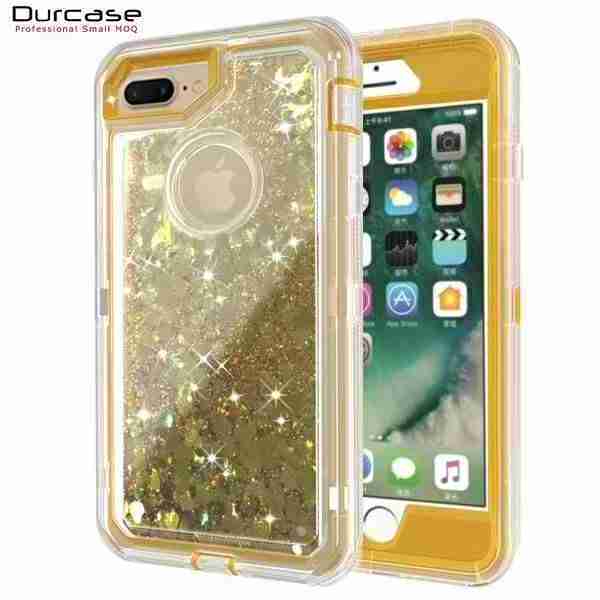 3 in 1 Shockproof Glitter Water Liquid Quicksand Cell Phone Case Cover With Clip For iPhone 14 Phone Case