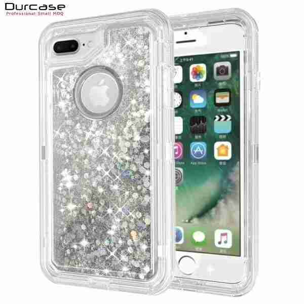 3 in 1 Shockproof Glitter Water Liquid Quicksand Cell Phone Case Cover With Clip For iPhone 14 Phone Case