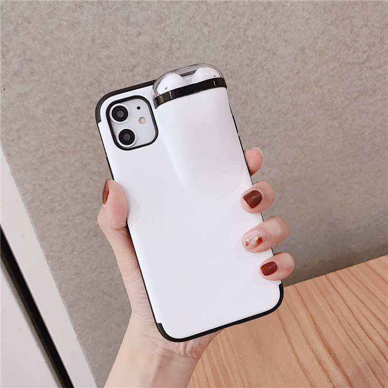 Luxury 2 In 1 Phone Cases For Airpod New Shell for iPhone 11 Pro Xs Max Xr X 10 11Pro With for Air Pods Holder Case Cover