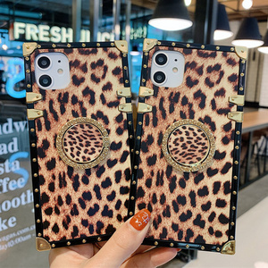 Luxury Designer Leopard Women Girl Golden Edges Cases For Samsung S23 A23 A30 A40 A50 A60 A51 A71 A70 A81 A91 Cell Phone Cover