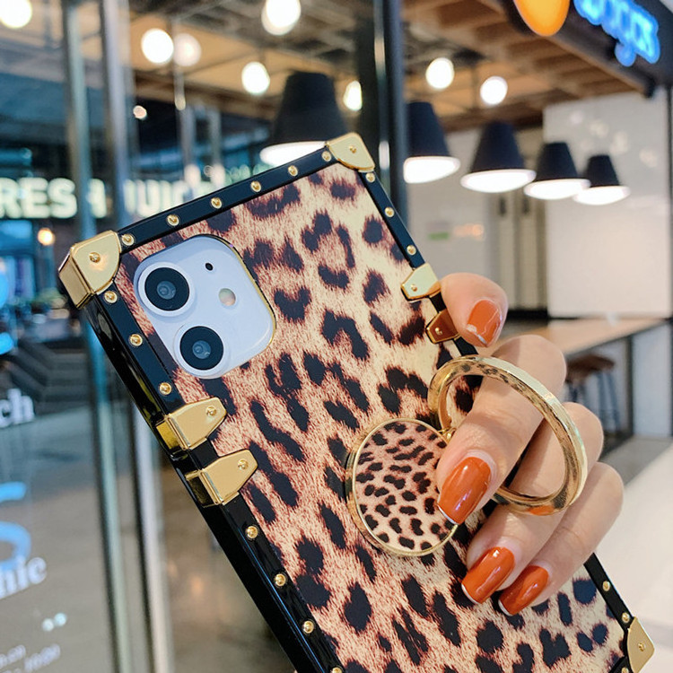 Luxury Designer Leopard Women Girl Golden Edges Cases For Samsung S23 A23 A30 A40 A50 A60 A51 A71 A70 A81 A91 Cell Phone Cover