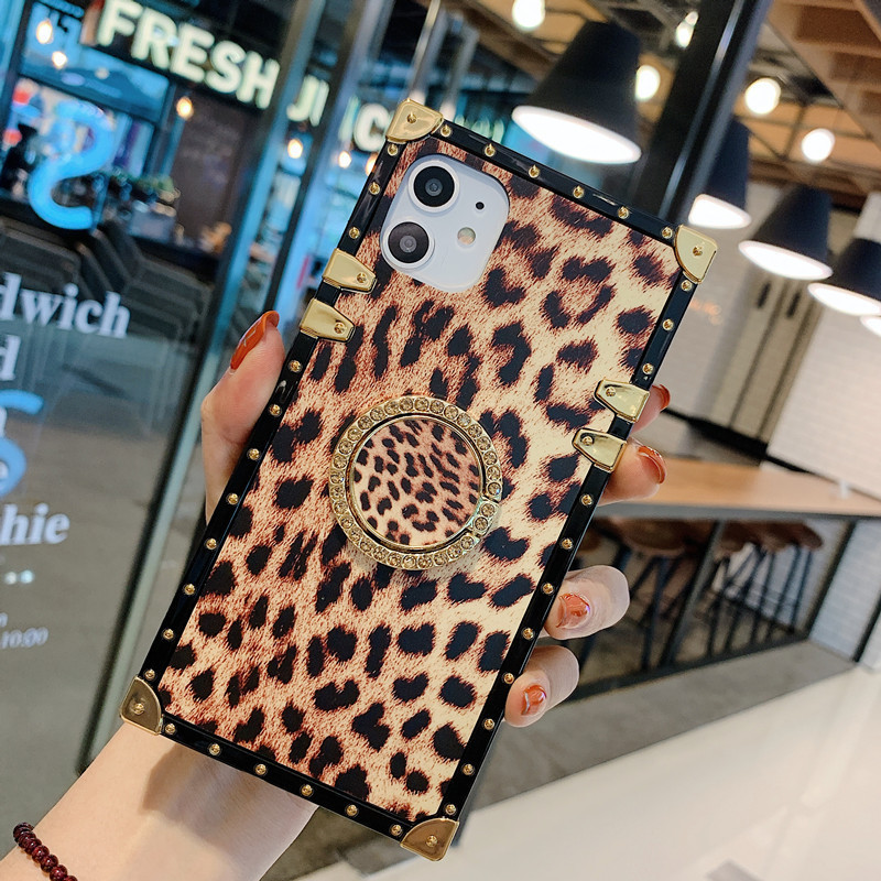 Luxury Designer Leopard Women Girl Golden Edges Cases For Samsung S23 A23 A30 A40 A50 A60 A51 A71 A70 A81 A91 Cell Phone Cover