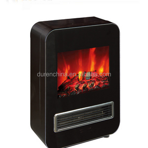 Freestanding type decorative electric fireplace with LED flame YH-08