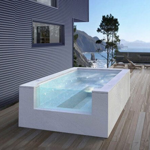 Acrylic Glass Sheet endless swimming pool outdoor spa swim pool rooftop swimming pool price