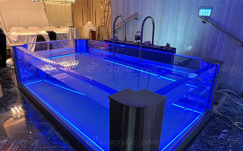 Outdoor Custom Thick Transparent Endless small swimming pool