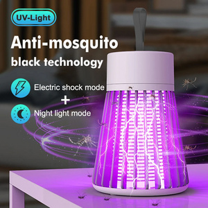 Durlitecn Home UV Light Anti Mosquito Trap USB Electric Shock Mosquito Killer Lamp Rechargeable Outdoor Camping