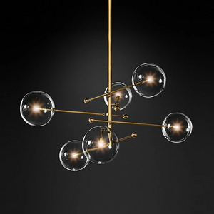 Durlitecn Modern LED Chandelier Lighting Ball Glass Lamp Nordic Fixture Creative Glass Pendant Light For Dining Room