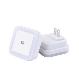 Square Led Night Light Sensor Control EU US Plug for Storage Cabinets Children's Beds Toilets and Other Emergency Lights