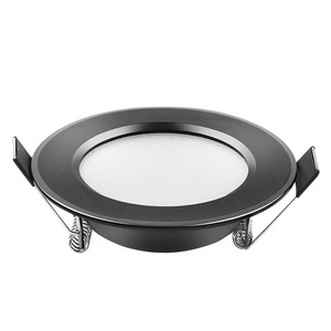 led downlight round panel light Black waterproof 3W 5W 7W 9W 12W 15W led spot ceiling recessed downlights