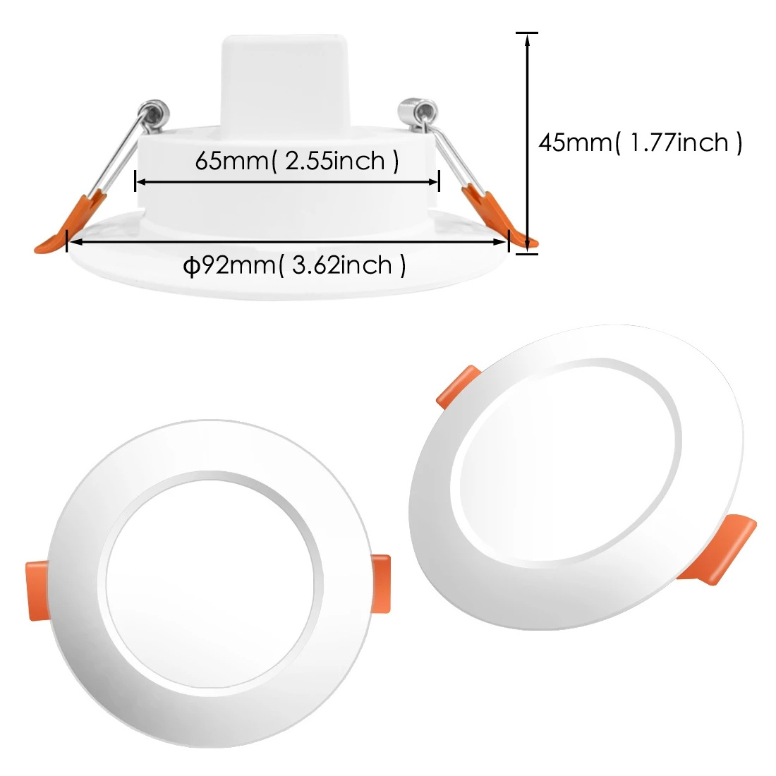 Google Home Alexa Tuya Phone Adjustable LED RGB Downlight Recessed Down Light, RGB LED Ceiling Downlight