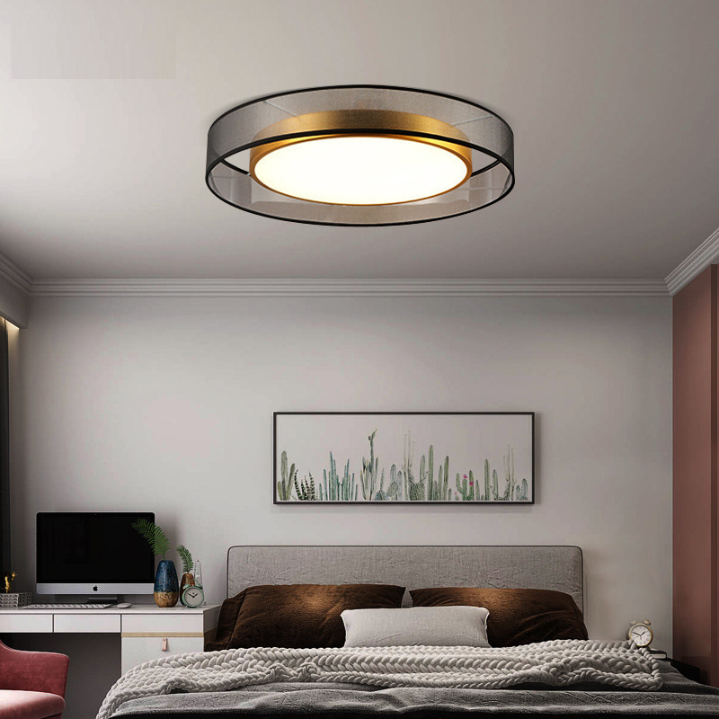 Factory Direct Sale Modern Creative LED Copper Ceiling Light Nordic Living Room Bedroom Light Flush Mount Ceiling Light