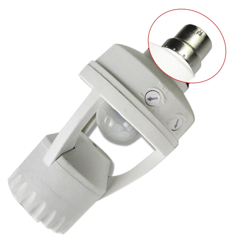 Durlite Motion Sensor Light Socket E26Adapter Auto On/Off Light Control E27 PIR Smart Lamp Bulb Holder