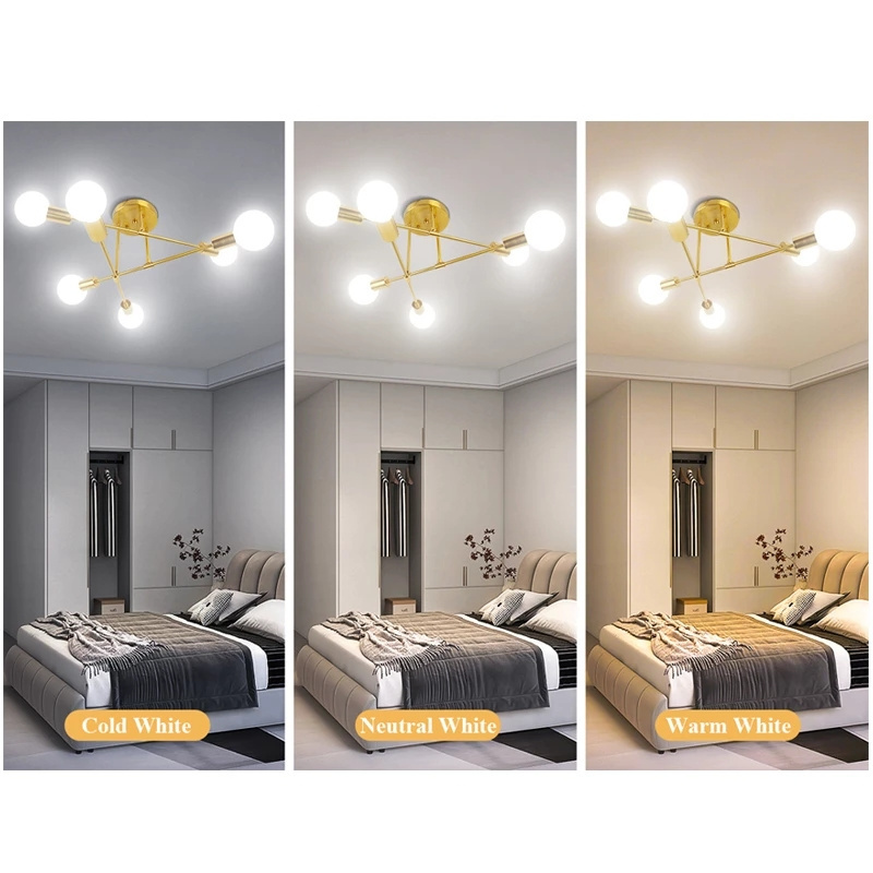 Retro Chandelier LED Ceiling E27 Pendant Lamp Dining Room chandelier Home Decor Indoor Lighting Fixture for Living Room Kitchen