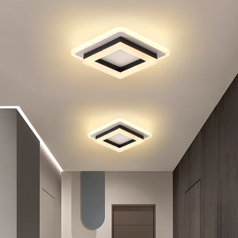 Modern Nordic Corridor Led Ceiling Light Indoor Acrylic Led Square Ceiling Light Fixture