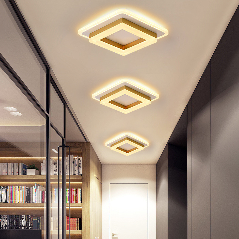 Modern Nordic Corridor Led Ceiling Light Indoor Acrylic Led Square Ceiling Light Fixture