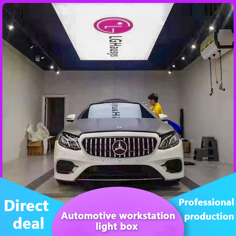 Factory Direct Sales Car Wash Detailing Ceiling Lamp Soft Film Light Box LED Work Light For Workshop Garage