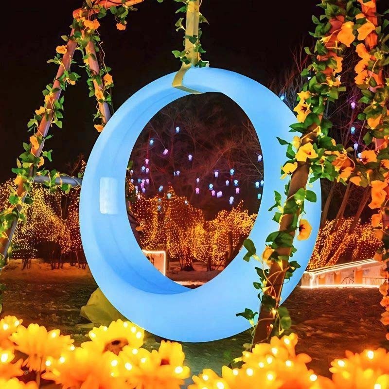 Outdoor Courtyard Landscape Light Plaza Area Interactive Leisure Internet Celebrity Camping Light Luminous Cloud Swing