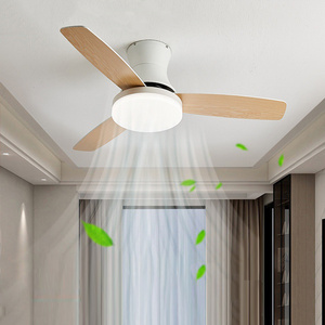 Durlite Nordic Smart Ceiling Fans With LED Lights Chandelier For Bedroom Remote Control 42 Inches Solid Wooden Ceiling Fan