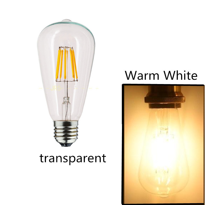 DURLITECN Golden ST64 Dimmable E27 B22 2W 4W 6W 8W 10W 12W 220V 110V 2700K 6000K Energy Lamp LED Edison Filament Light E27 Bulbs