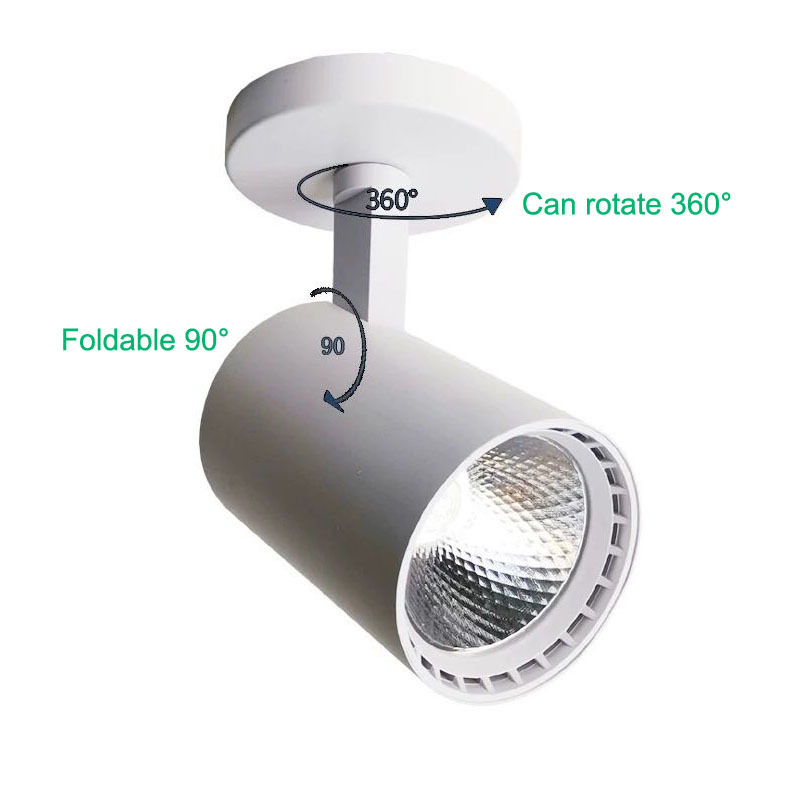 Durlite Customized 7W 10W 15W 20W 30W Dimmable Surface Mounted Decoration Spot Light Fixture COB 20W LED Ceiling Spotlight