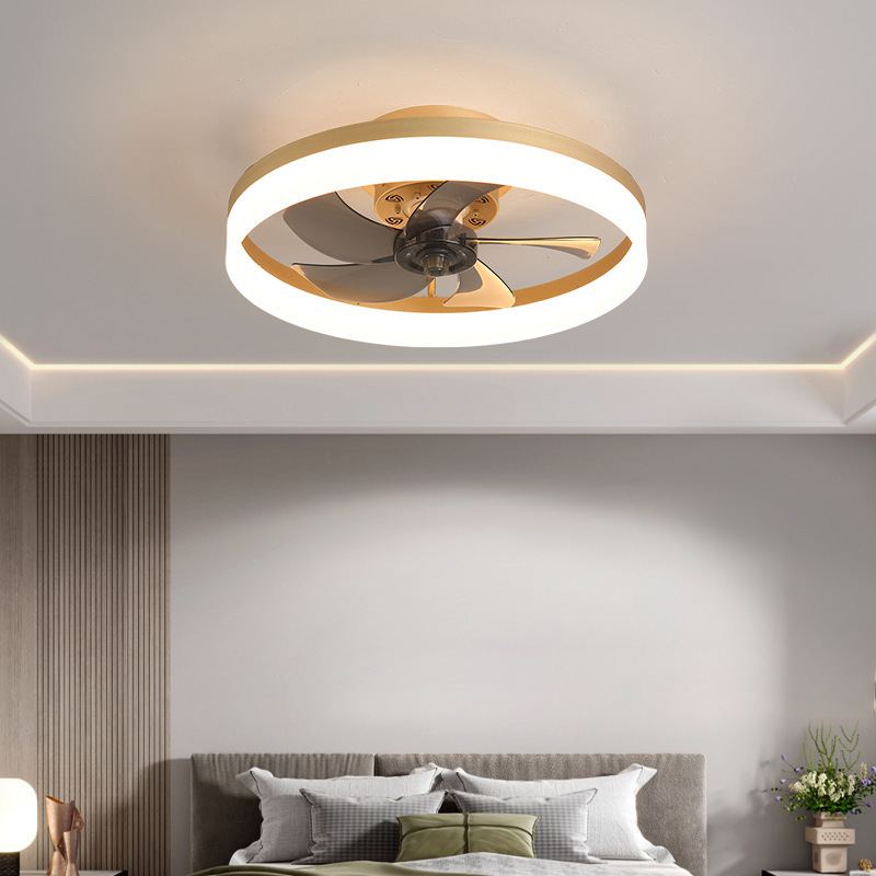 LED Ceiling Light Fans AC DC Fan Bedroom Lamp Lighting For Living Room Decorative Lamps Ventilated Silent With Remote Control