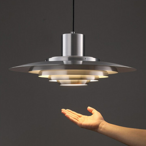 Danish Design Pendant Light Metal High Quality Umbrella Led Hanging Lamp Dining Room Luster Kitchen P376 Pendant DropLight KF1