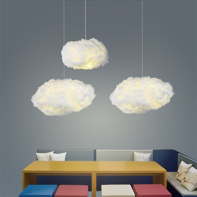 Modern Cloud Chandelier For Bedroom Led Hanging Lighting Fixture Kids Room Indoor Decoration Cloud Pendant Light