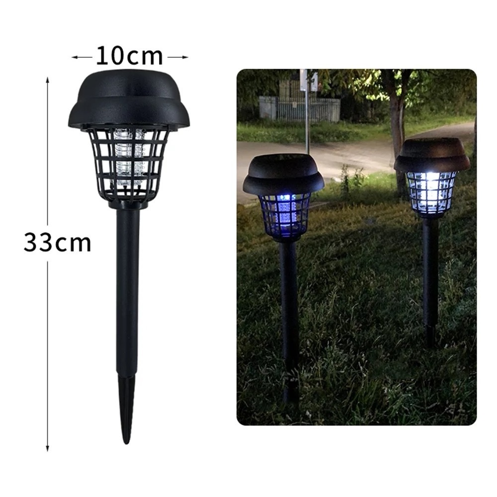 Durlitecn Wholesale Outdoor Waterproof Trap Electric Zapper Solar Mosquito Killer Lamp With UV LED