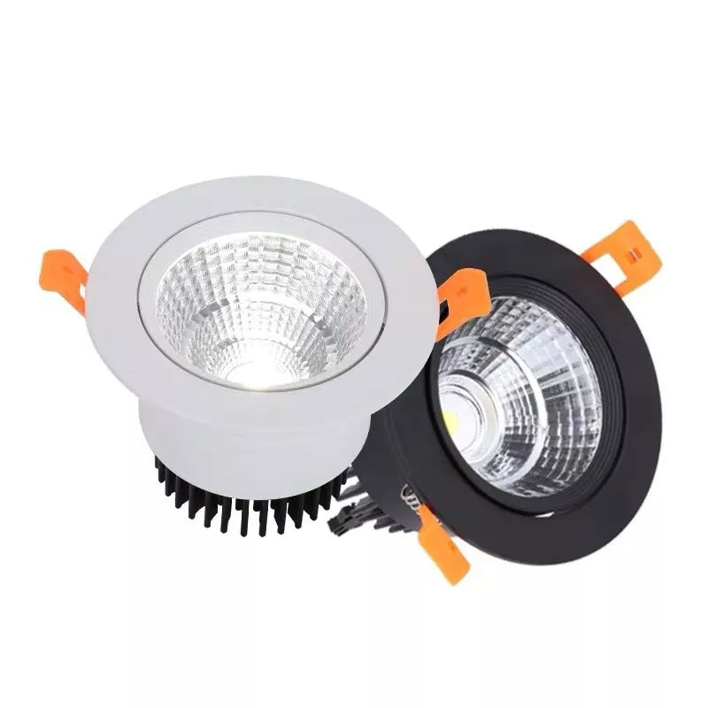 Dimmable Recessed 7W 9W 12W COB AC220V 230V Ceiling Kitchen Hotel Lighting LED Indoor Spot Downlight