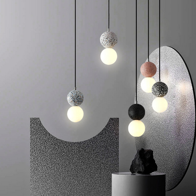 Modern LED Pendant Lights Nordic Glass Living Bedroom Restaurant Kitchen Decor Hanging Lighting Fixtures Indoor Suspension Lamps