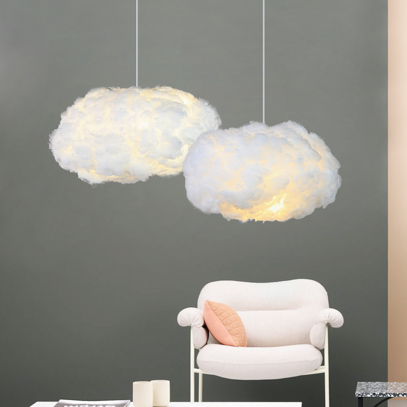 Modern Cloud Chandelier For Bedroom Led Hanging Lighting Fixture Kids Room Indoor Decoration Cloud Pendant Light