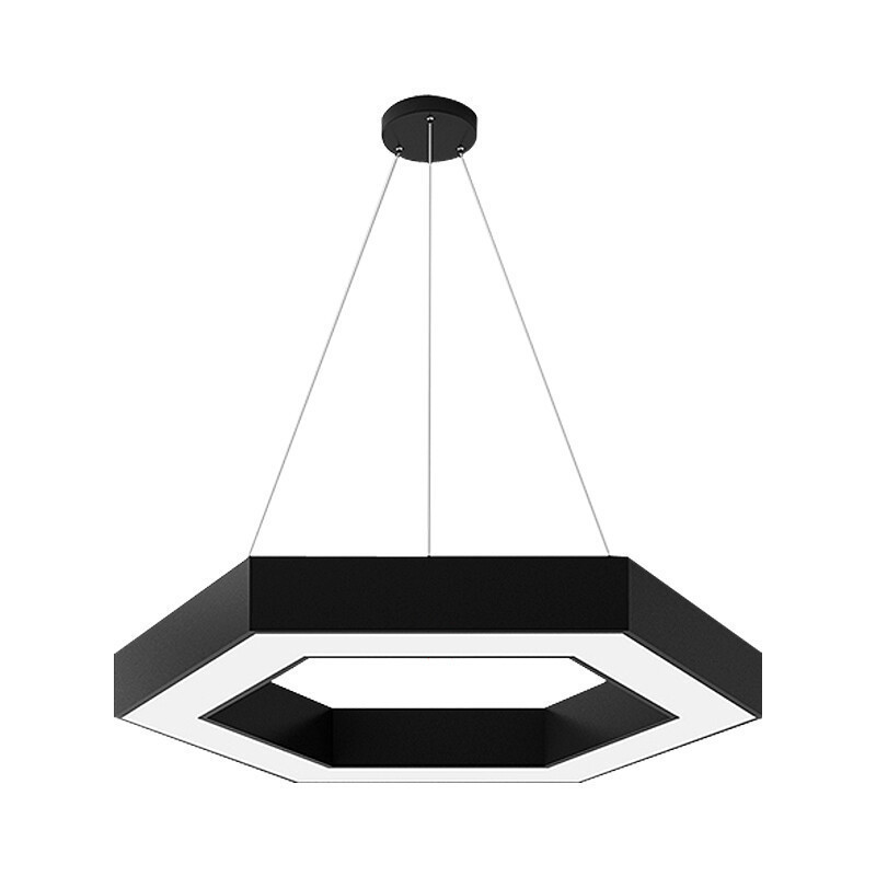 Durlitecn Office RGB Hexagonal LED Light Hanging Ceiling Garage Barbe Light Special-Shaped Pendant Light For Gym